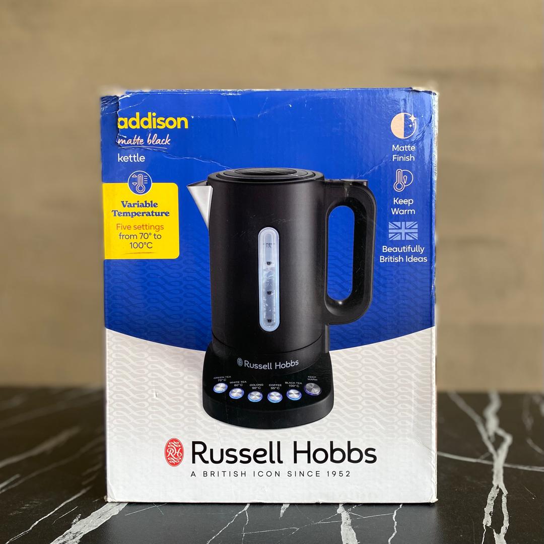 Russell Hobbs Addison Matte Black Variable Temperature Kettle - PRE-OWNED