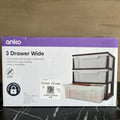 Anko 3 Drawer Wide  - NEW