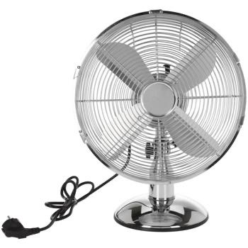 12 Inch Chrome Desk Fan - NEW