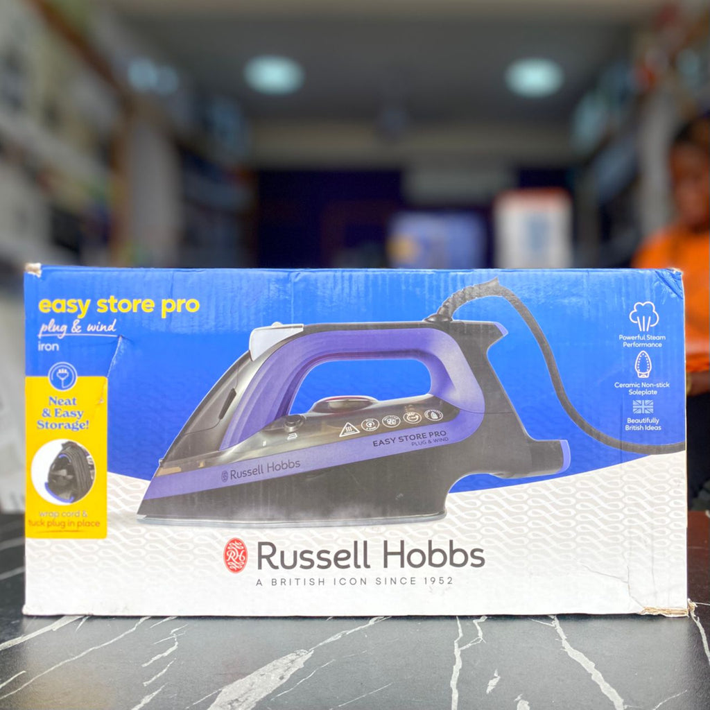 Russell Hobbs Easy Store Pro Plug & Wind Steam Iron - PRE-OWNED