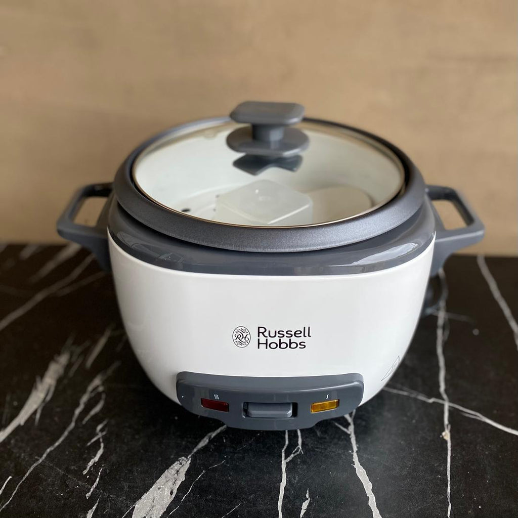 Russell Hobbs Medium White Rice Cooker and Steamer - PRE-OWNED