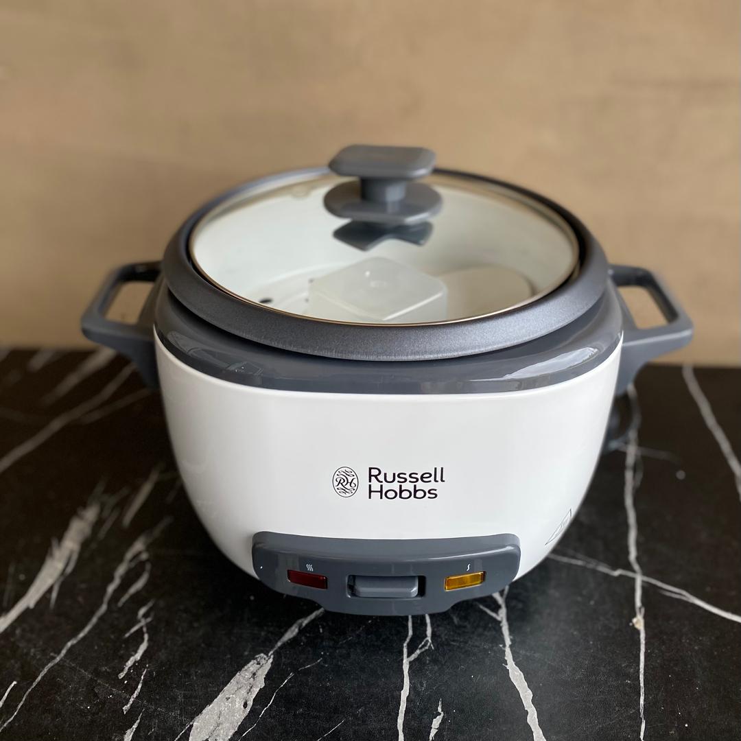 Russell Hobbs Medium White Rice Cooker and Steamer - PRE-OWNED