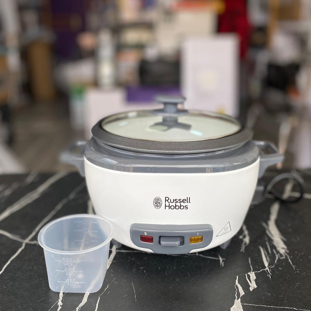 Russell Hobbs Medium White Rice Cooker and Steamer - PRE-OWNED