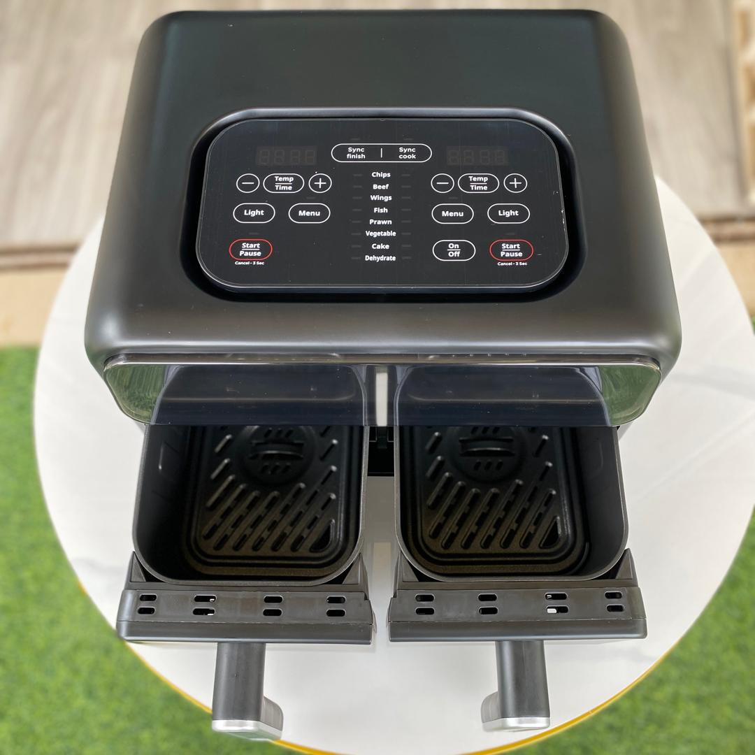 8L George Home Dual Basket Air Fryer - STORE REJECT