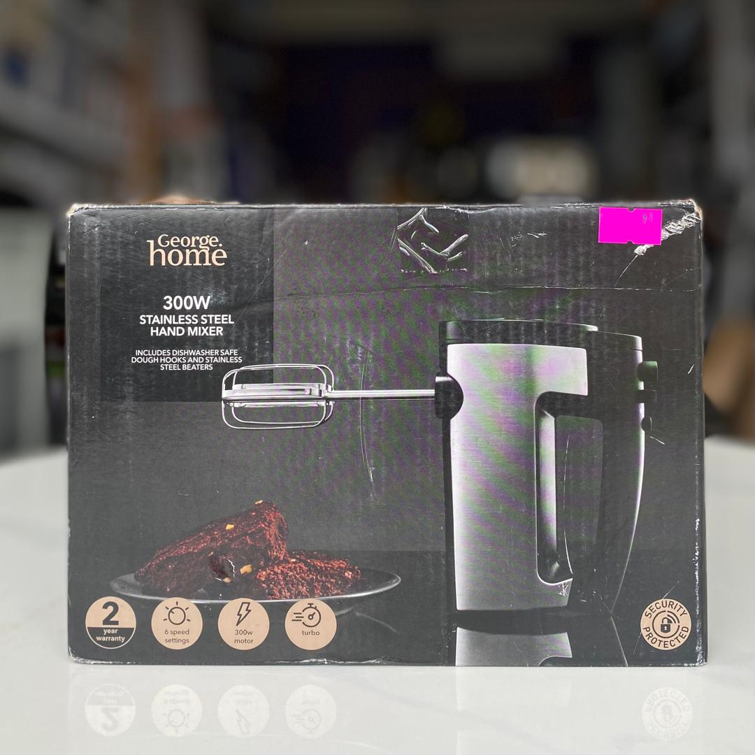 George Home 300W Stainless Steel Hand Mixer box - NEW