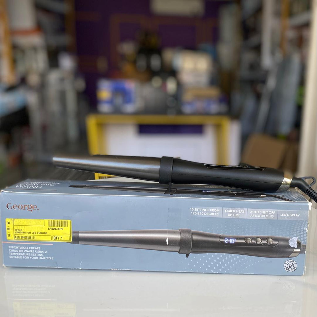 George Home LED Curling Wand - NEW