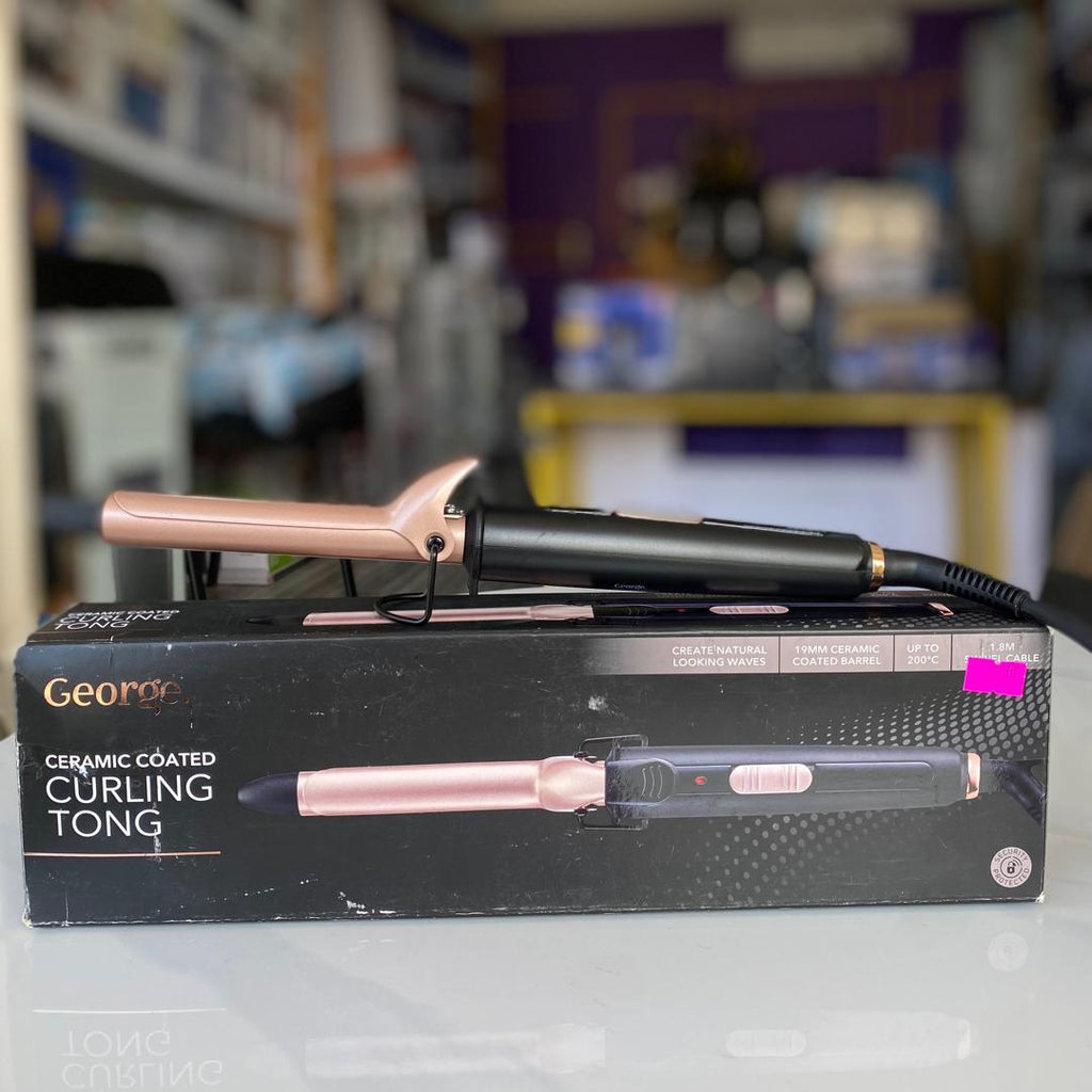 George Ceramic Coated Curling Tong - PRE- OWNED