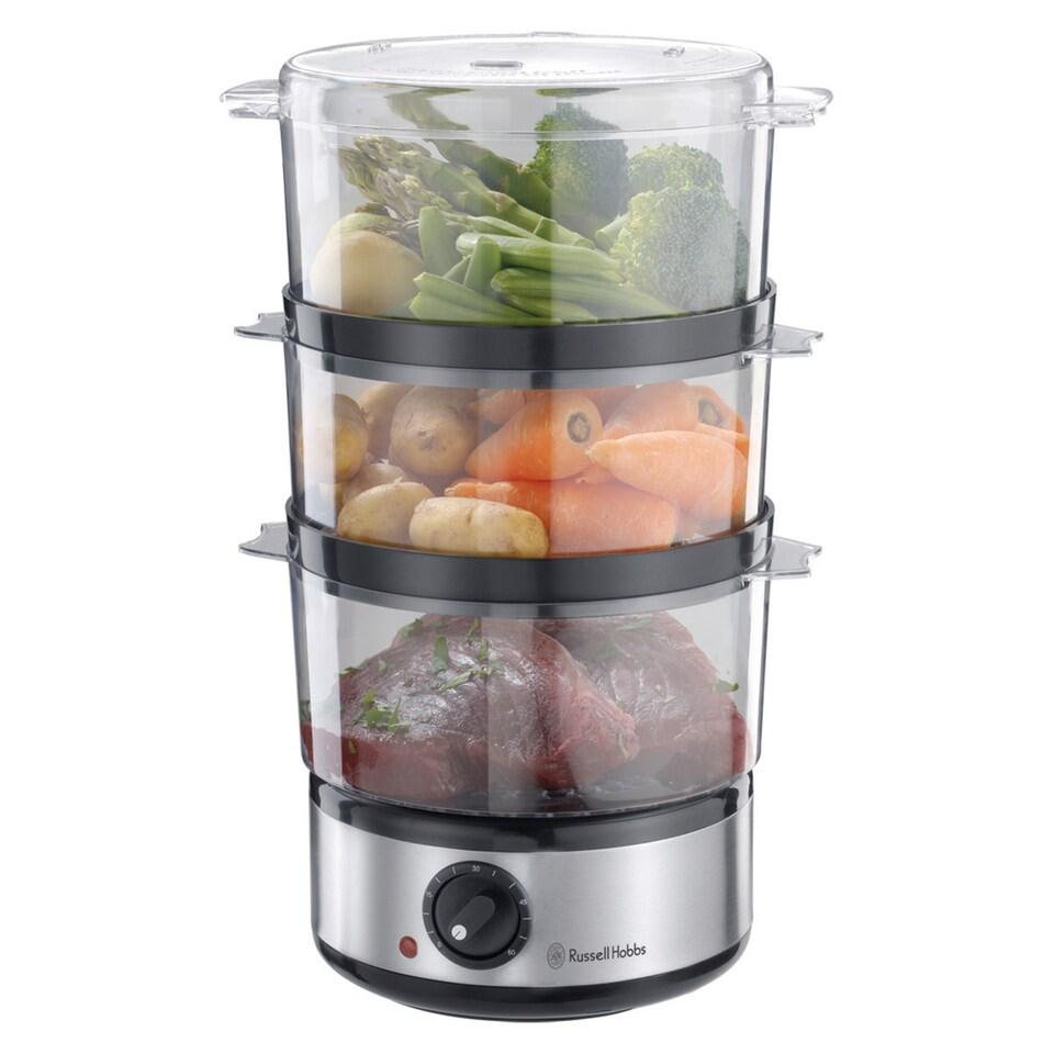 Russell Hobbs Food Collection 3-Tier Compact Food Steamer - STORE REJECT