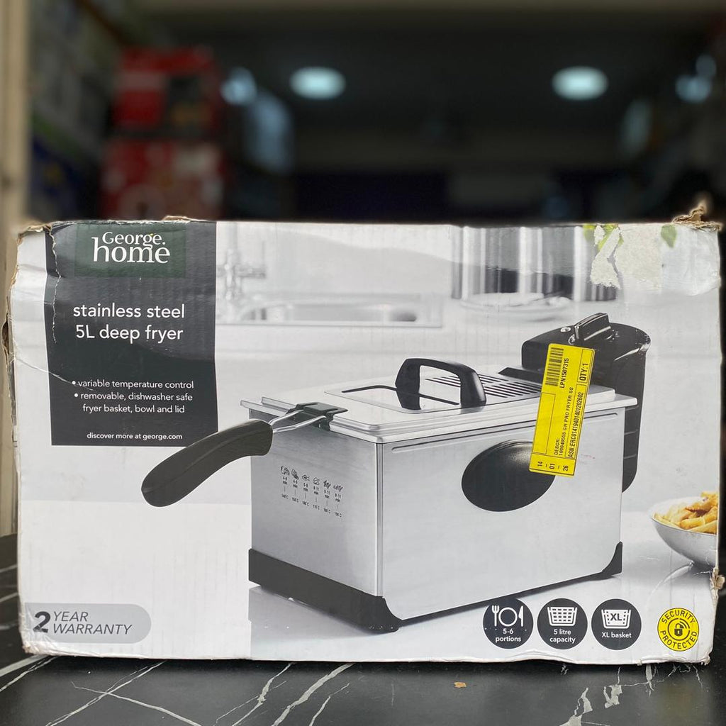 5L George Home Stainless Steel Deep Fryer - STORE REJECT