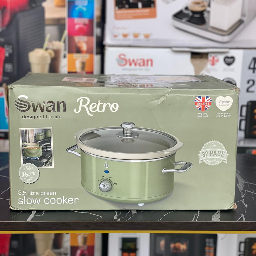 3.5L Swan Retro Slow Cooker  - New