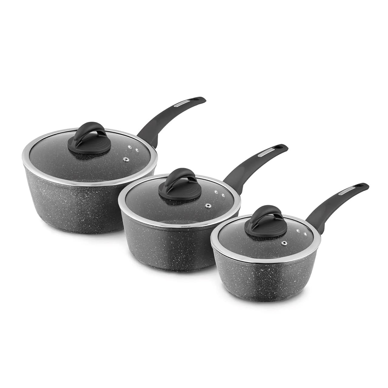 3-piece Tower Cerastone  Saucepan Set - NEW
