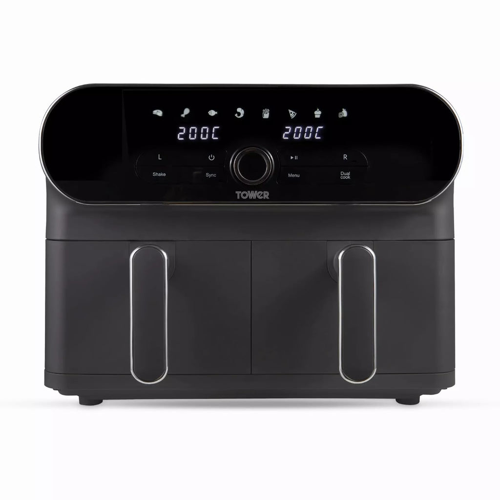 10.4L Tower Vortx Elite  Duo Basket Digital Air Fryer - PRE-OWNED