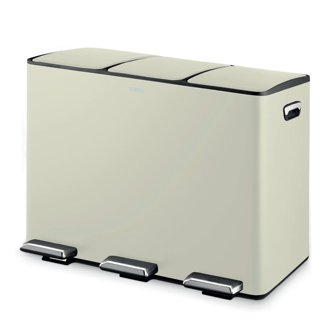45L Tower Recycling Pedal Bin - NEW