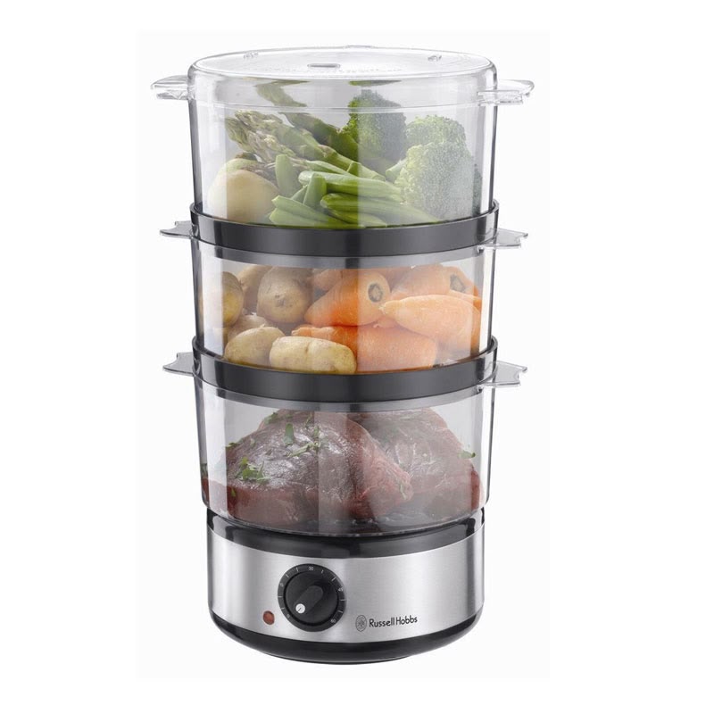 Russell Hobbs Food Collection Compact 3 Tier Food Steamer - NEW
