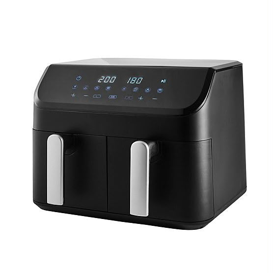 9L George Home Digital Dual Basket Air Fryer - STORE REJECT