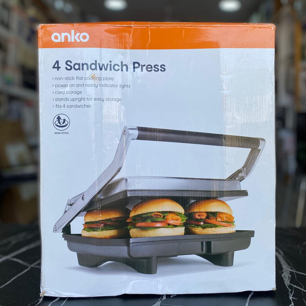 Anko 4 Sandwich Press - NEW