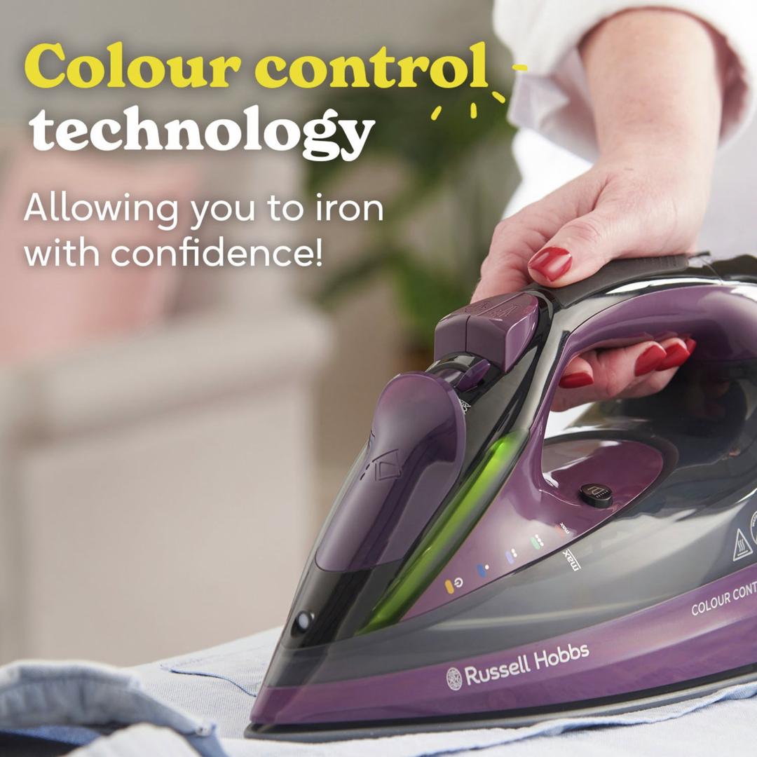 Russell Hobbs Colour Control Pro Ultra Steam Iron - PRE- OWNED