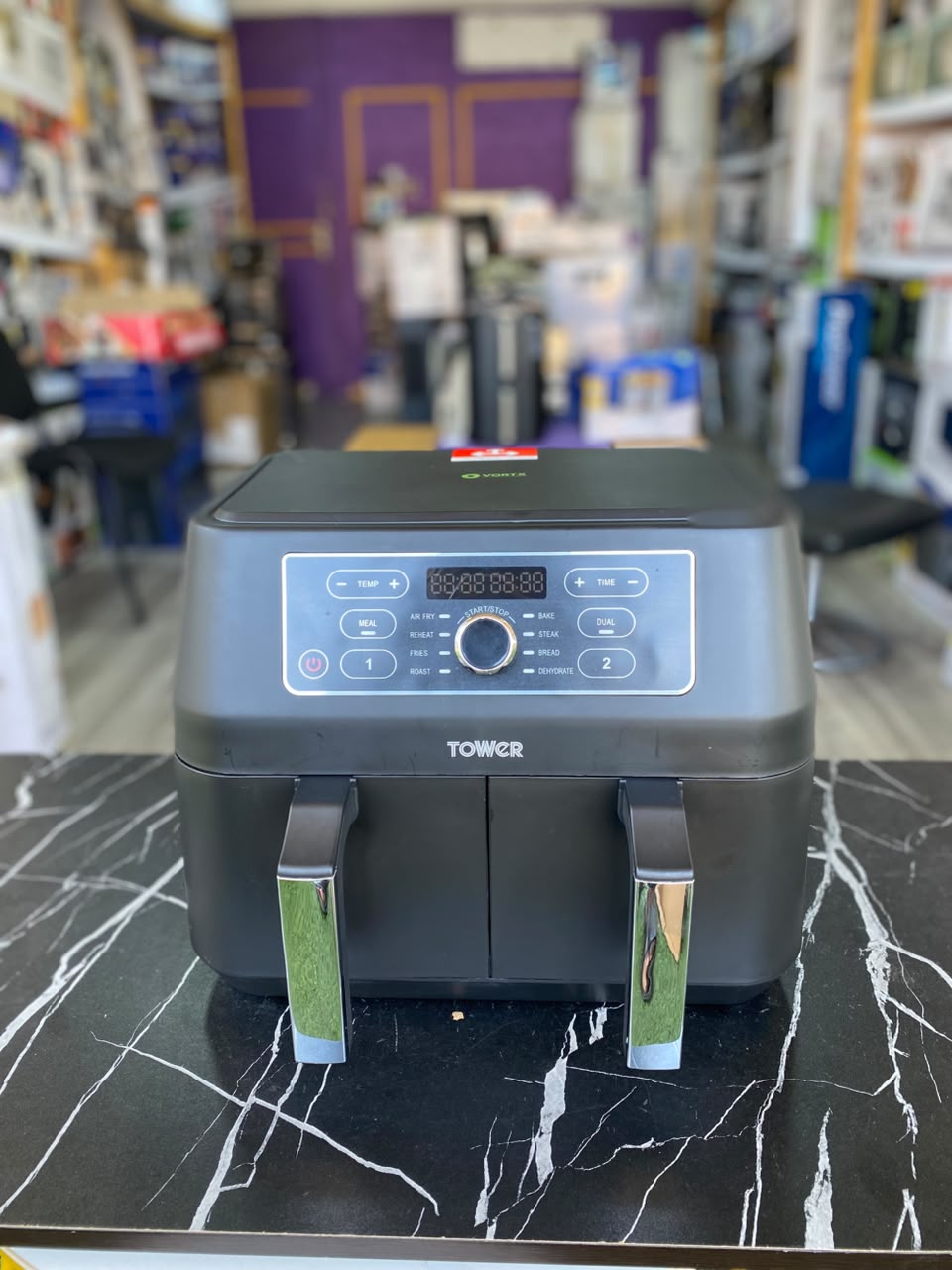 8L Tower Vortx Dual Basket Air Fryer - STORE REJECT