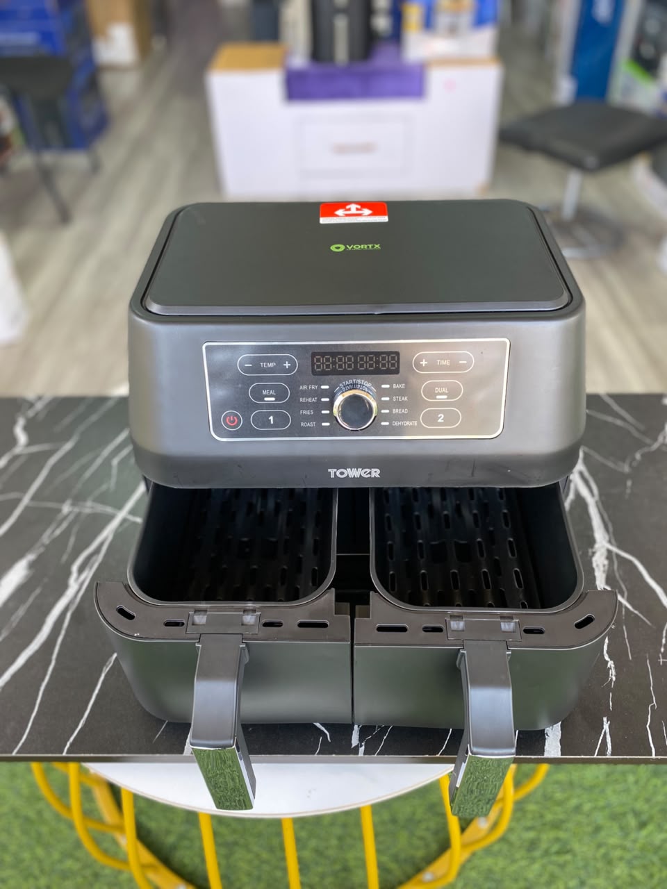 8L Tower Vortx Dual Basket Air Fryer - STORE REJECT